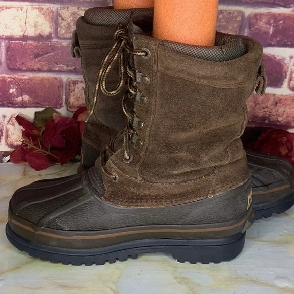 Rocky Brown Leather Lace Up Waterproof Steel Shank Thinsulate Winter Boo… - Picture 5 of 10